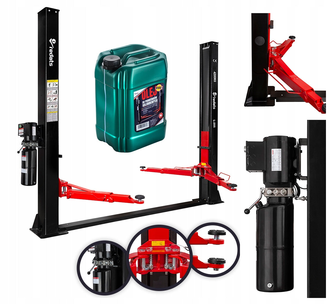 Two-column lift Redats L-205 4.2T 400V Power Semi-automatic + Oil Freebie