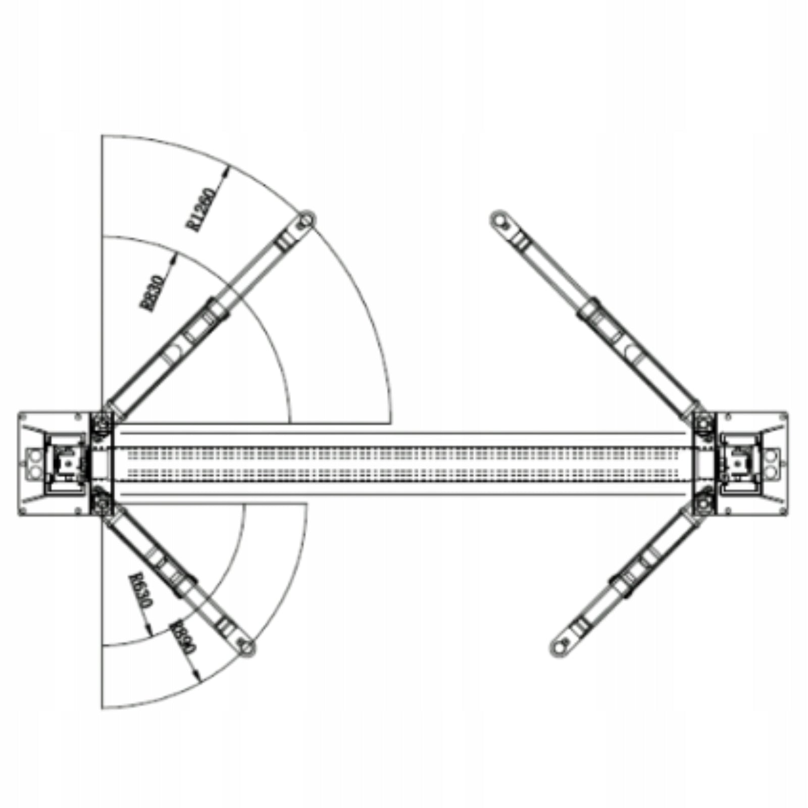 Two-column semi-automatic car lift 4T 230V 2.40M GRUBBER Brand Grubber