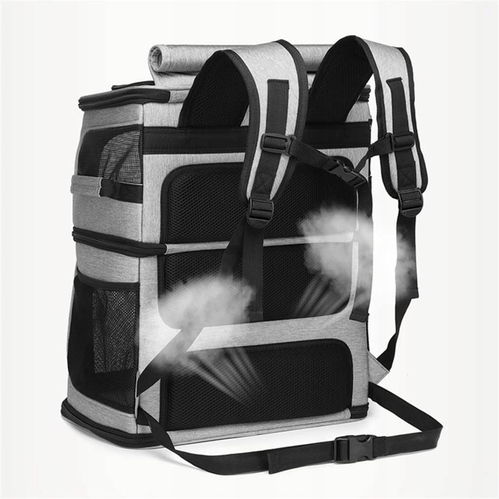 Two-level transporter backpack for dogs/cats (I210) qo Product height 49 cm