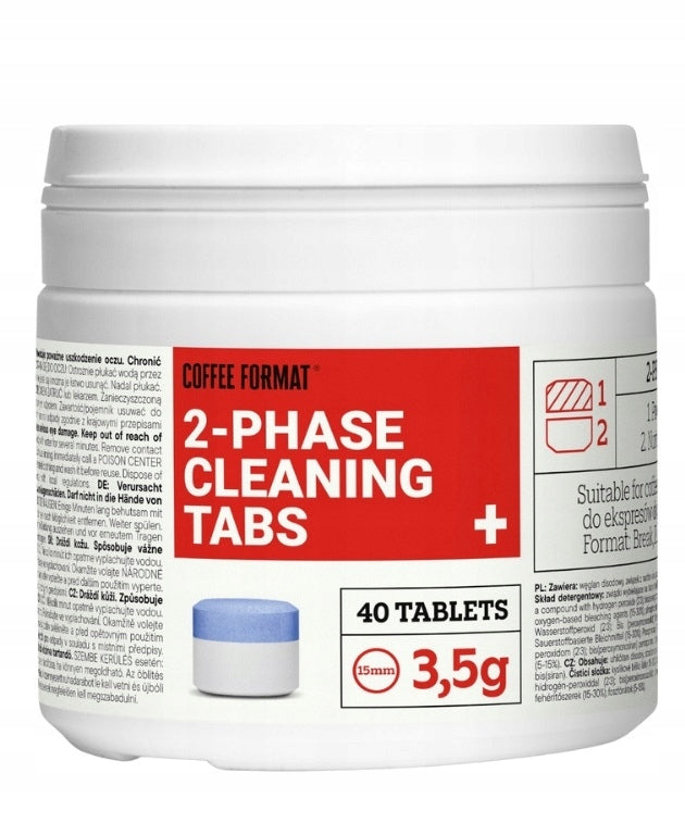 Two-phase cleaning tablets for Jura Coffee Format machines 40 pcs.