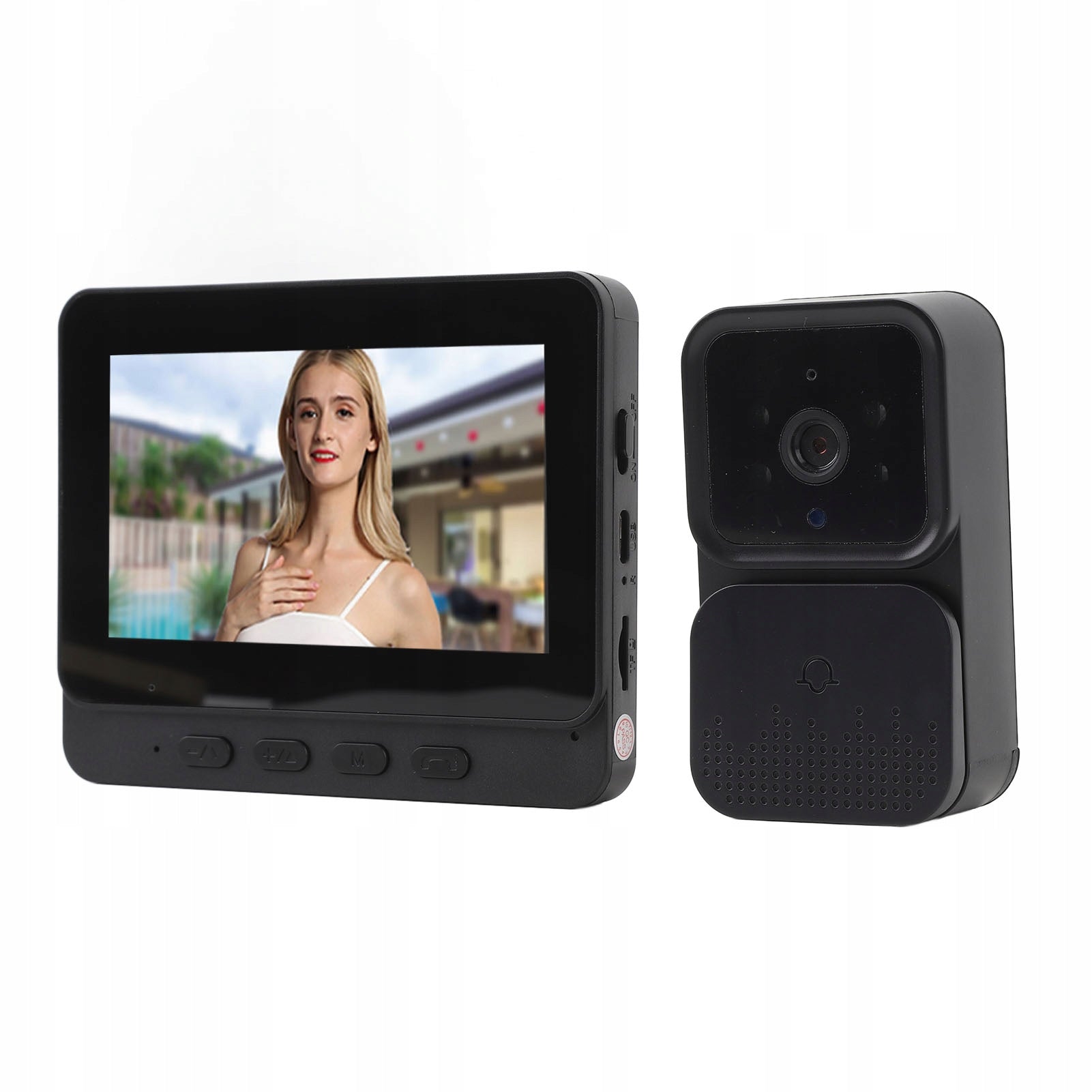 Two-way video doorbell for calls, 70 degree video doorbell for home Model 5947PCTX