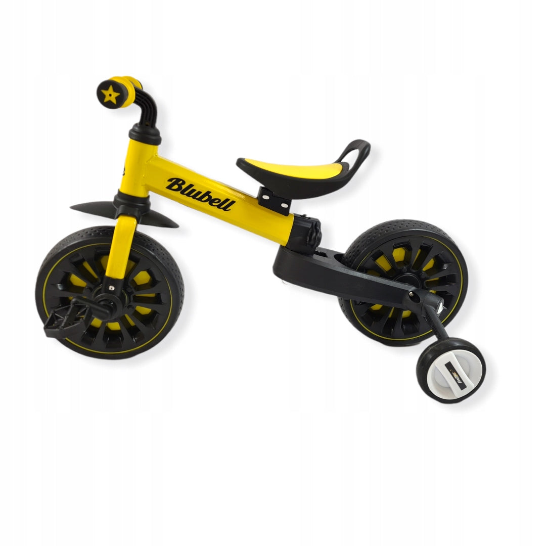 Two wheel balance bike plus auxiliary wheels 4in1 folding 110 yellow Brand no brand