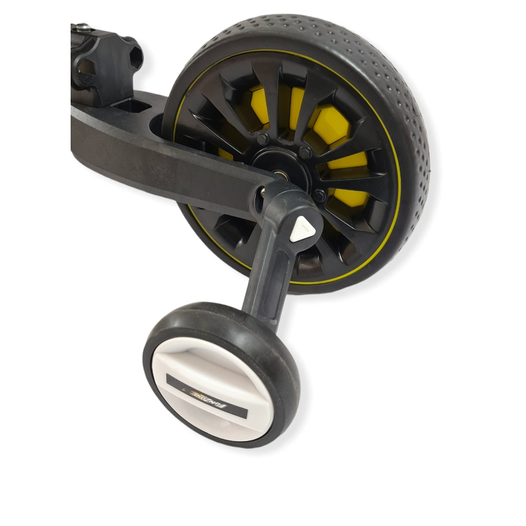 Two wheel balance bike plus auxiliary wheels 4in1 folding 110 yellow Color yellow