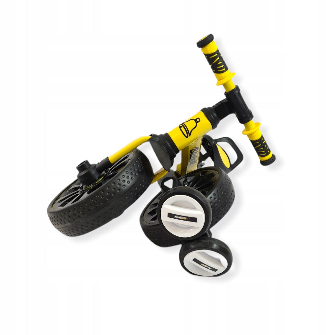 Two wheel balance bike plus auxiliary wheels 4in1 folding 110 yellow EAN (GTIN) 5906124100969