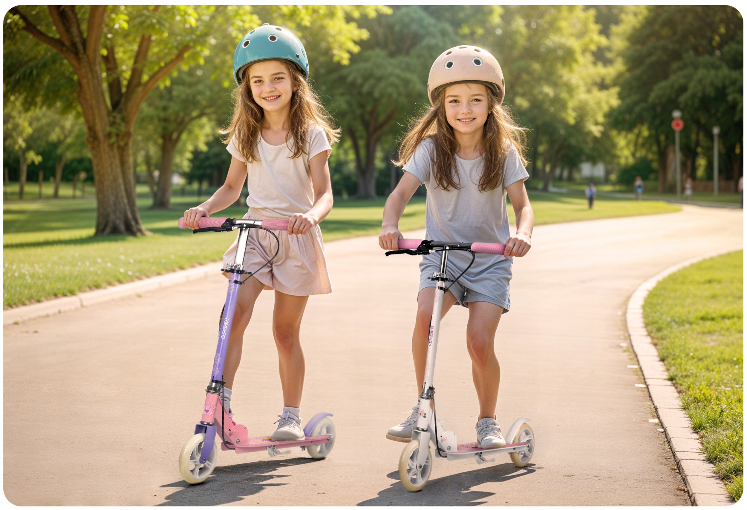 Two-wheeled scooter for children RicoKids Kodi folding city ABEC-7 Brake yes