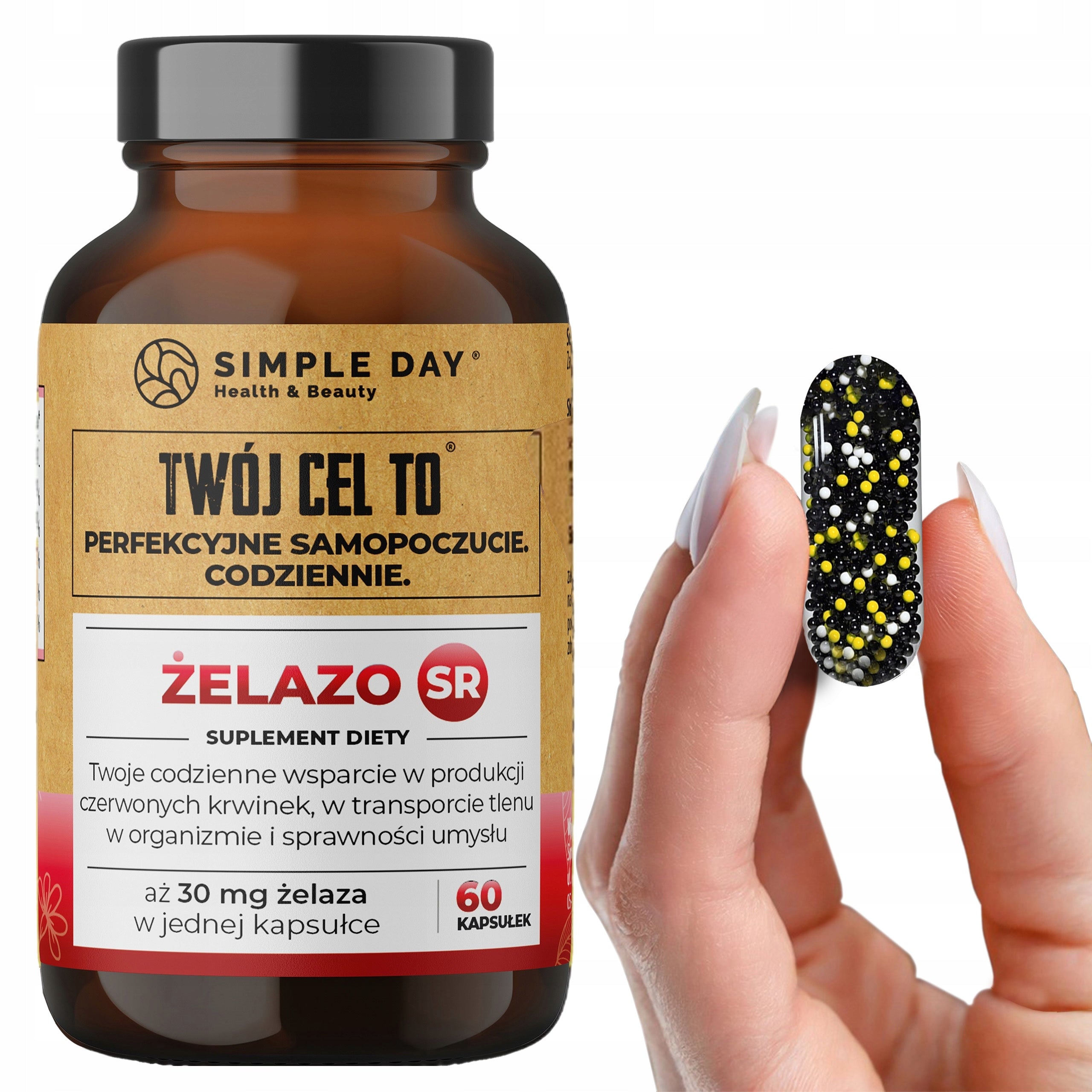 Twój Cel To IRON SR Slow-release pellets Folic acid 60 capsules