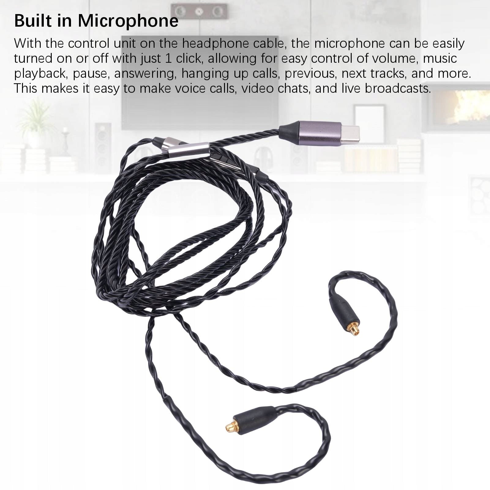Type-C Headphone Cable Fit for Sennheiser IE300 IE600 IE900 RP