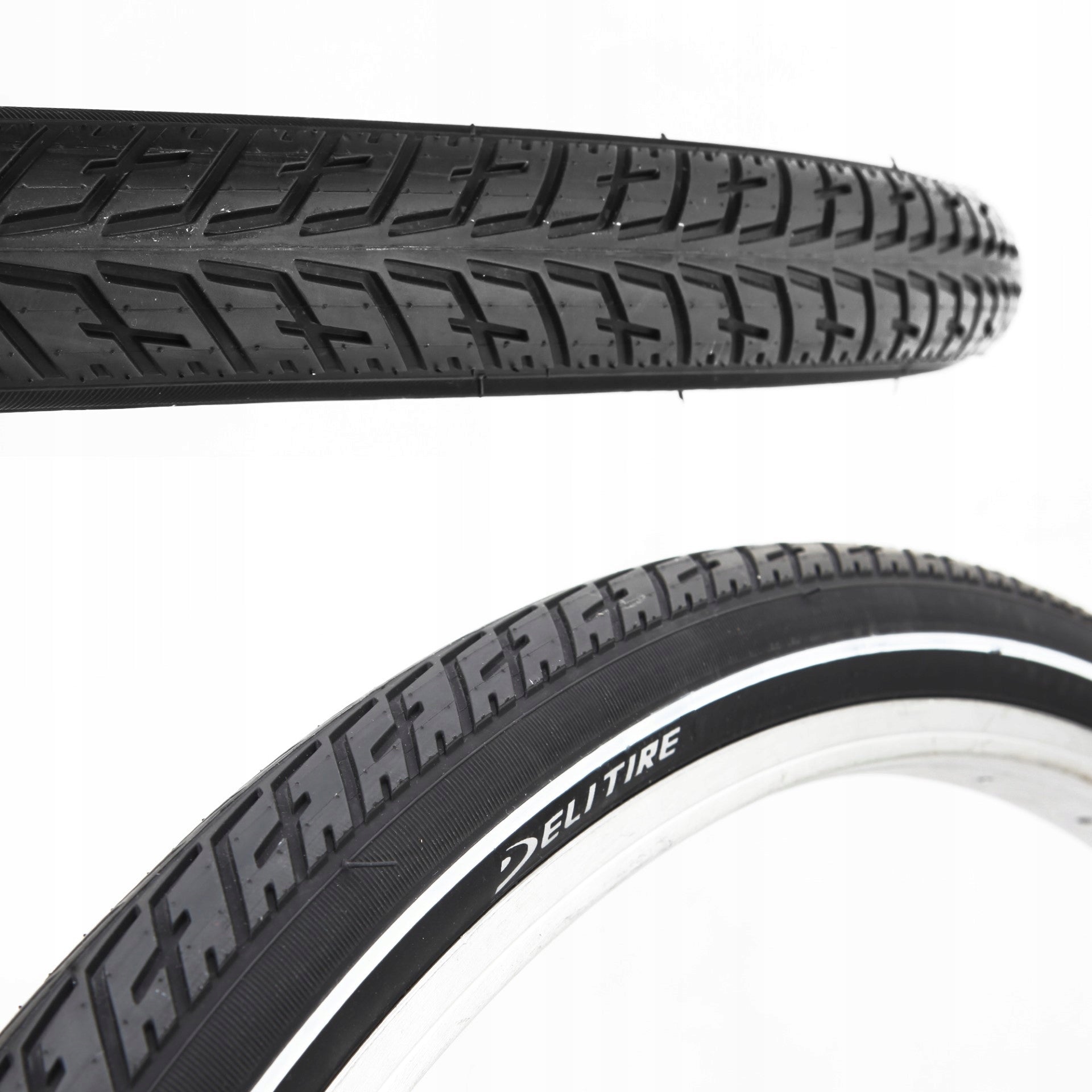 Tyre DELI 28x1.75 700x45C SA-209 BK Black with white line city bike