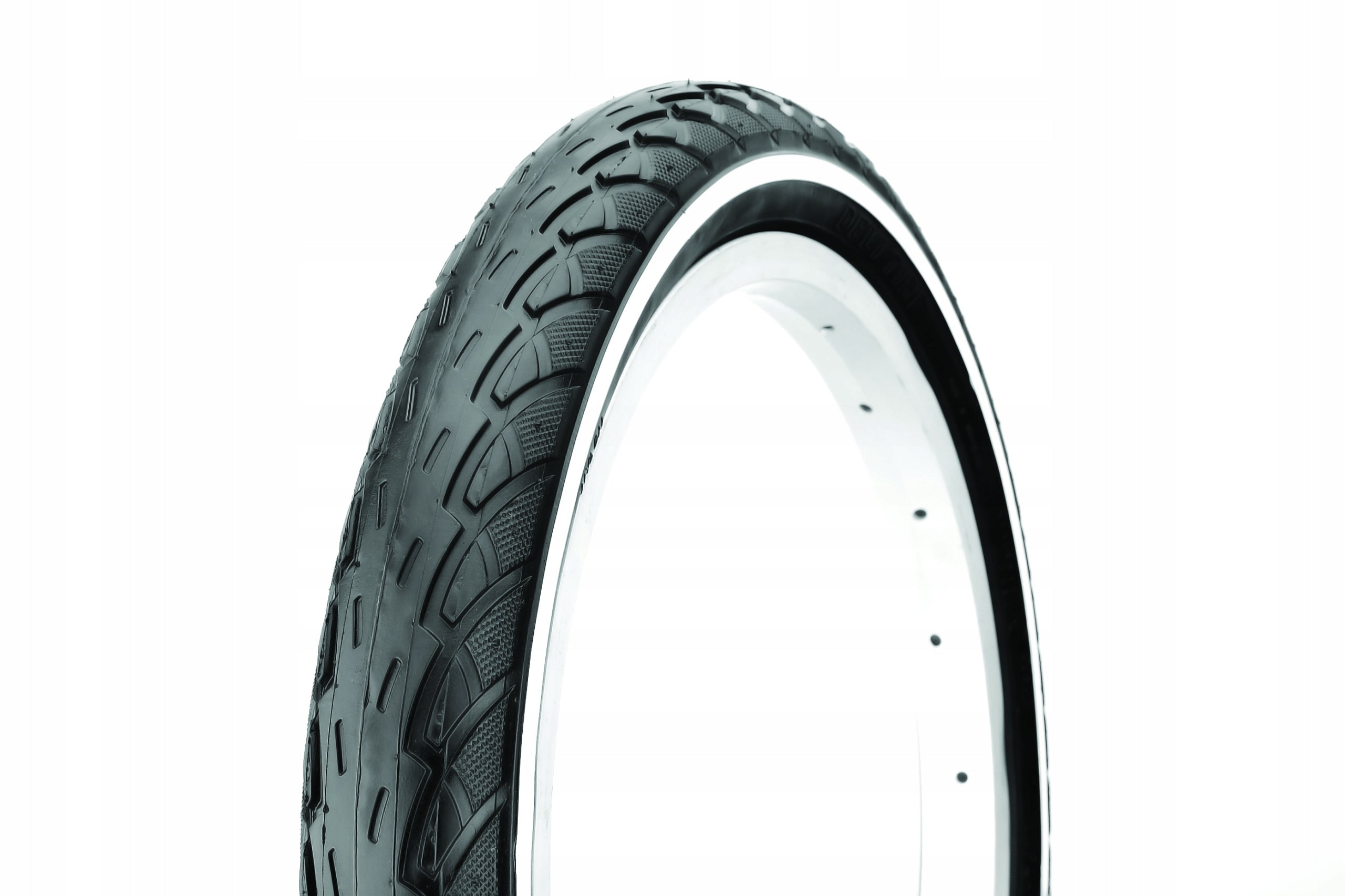 Tyre DELI SA-206 26x1.75 (47-559) black with white line city bike Color black