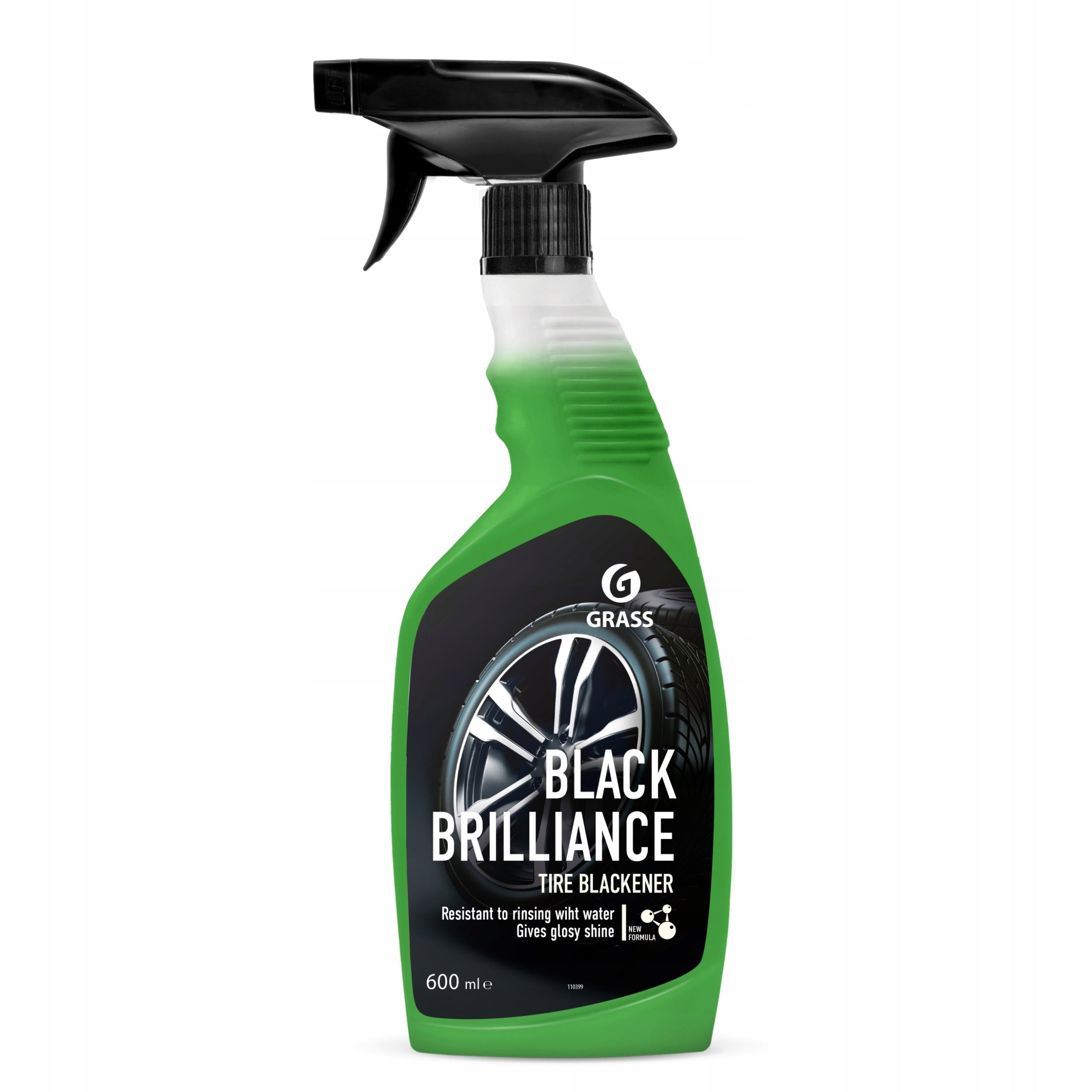 Tyre fluid black gloss antistatic Black Brilliance 600ml GRASS Packaging status original