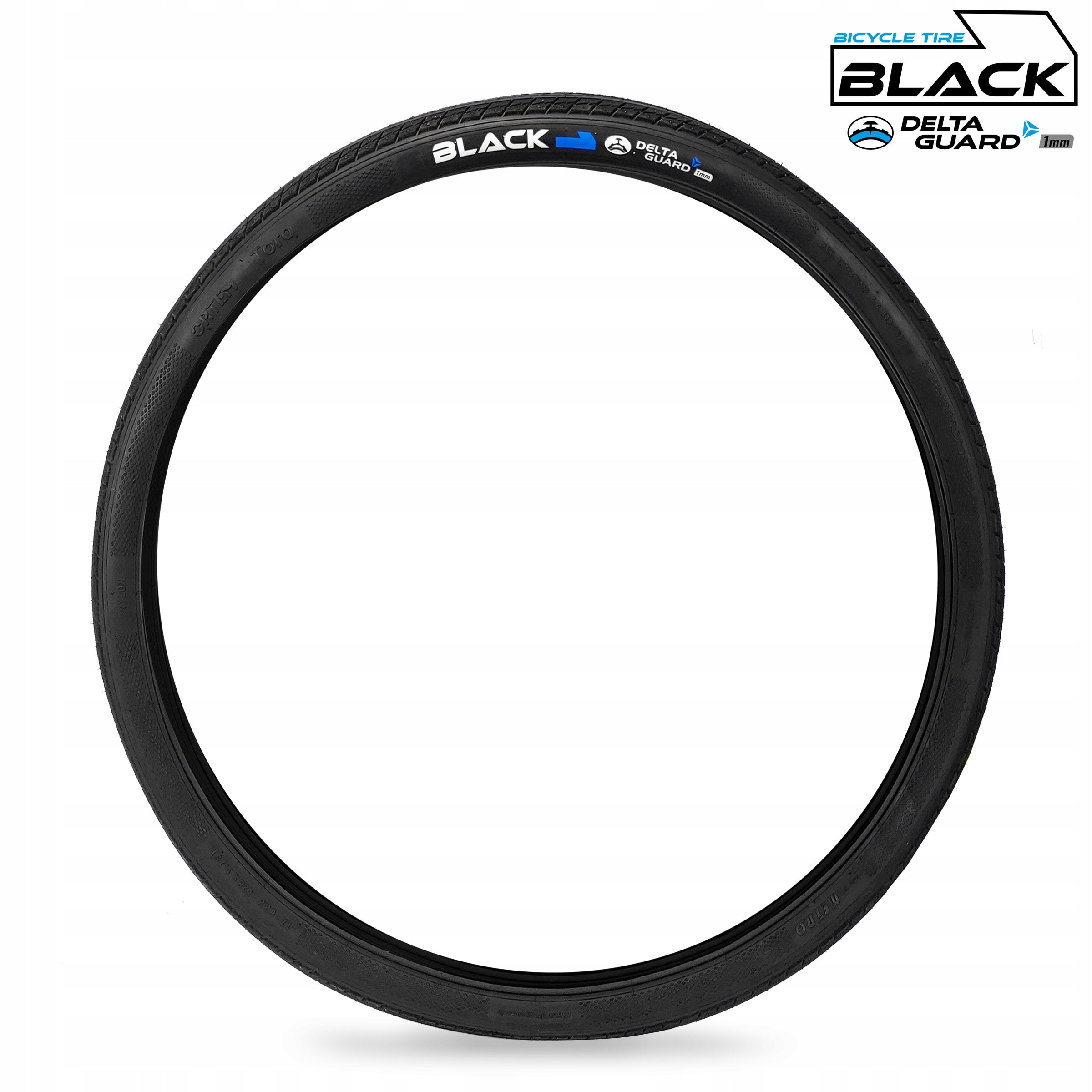Tyre set for trekking bike BLACK1 Toro - 28x1,75 47-622 + inner tube Kind TT - tube type