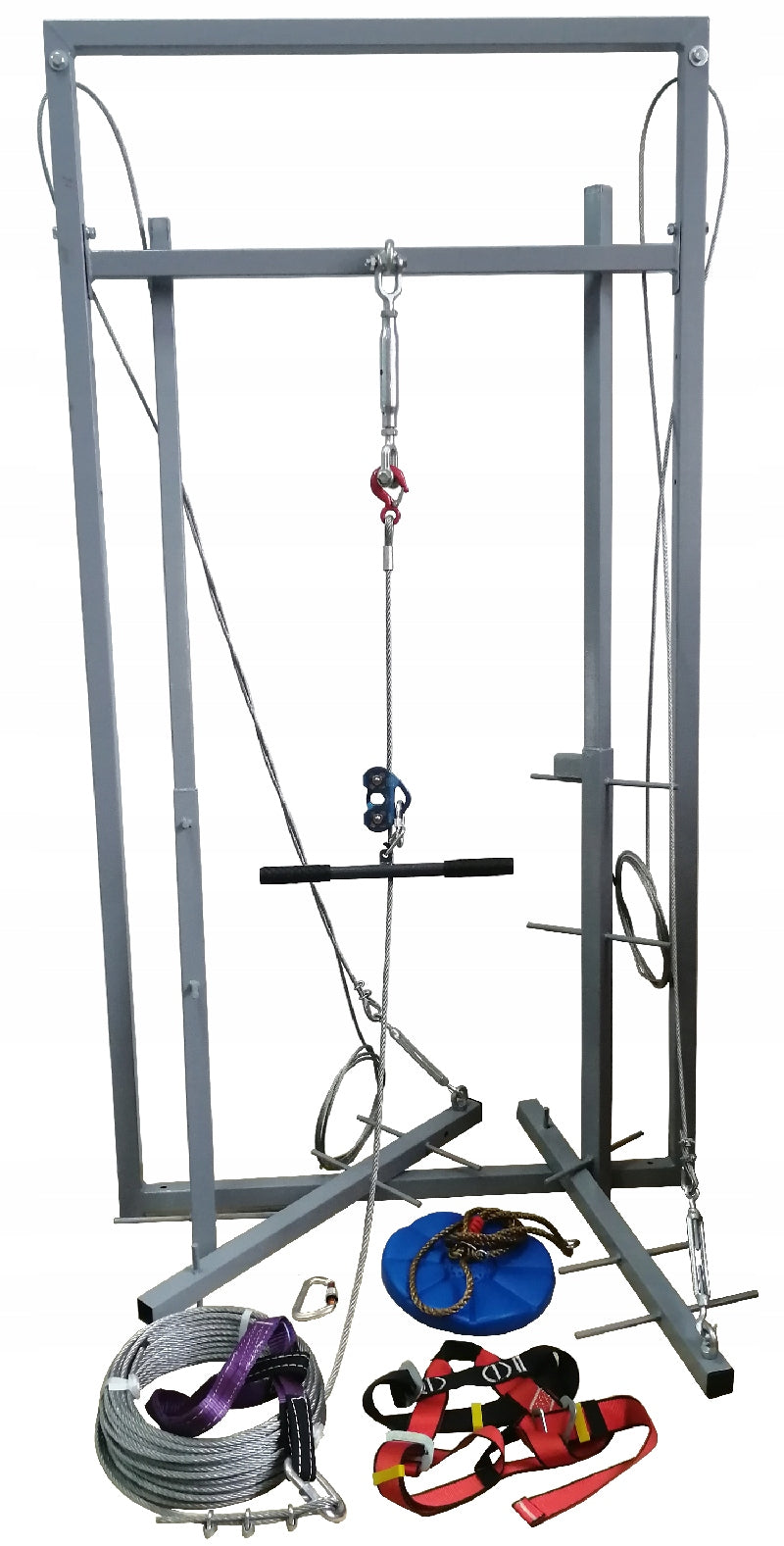 Tyrolean, downhill rope park, large zipline set