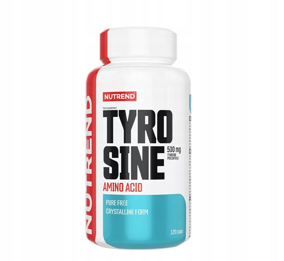 Tyrosine 500 mg Nutrend Supports Metabolism Fatigue Slimming 120 kap