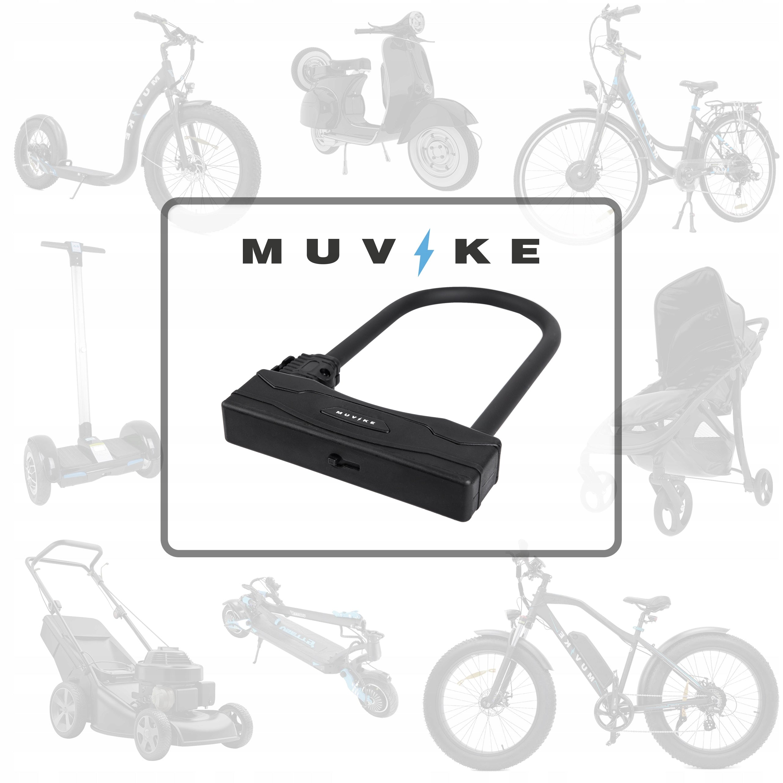 U LOCK BICYCLE CLASP STEEL KEY DOUBLE BOLT MUVIKE U200/13K EAN (GTIN) 5904858678990
