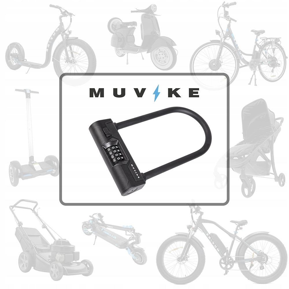 U LOCK STEEL BICYCLE CLASP WITH DOUBLE BOLT CODE MUVIKE U200/13C Kind U-lock