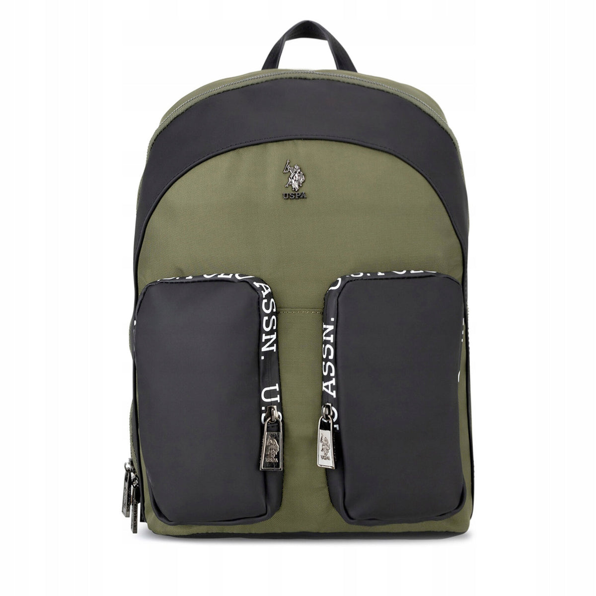 U.S. Polo Assn. city backpack green absolute hit fashionable khaki practical Brand U.S. Polo Assn.