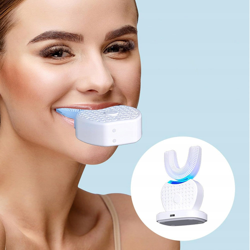 U-SHAPED ELECTRIC TOOTHBRUSHES 360° FOR TEETH WHITENING WHITE Brand no brand
