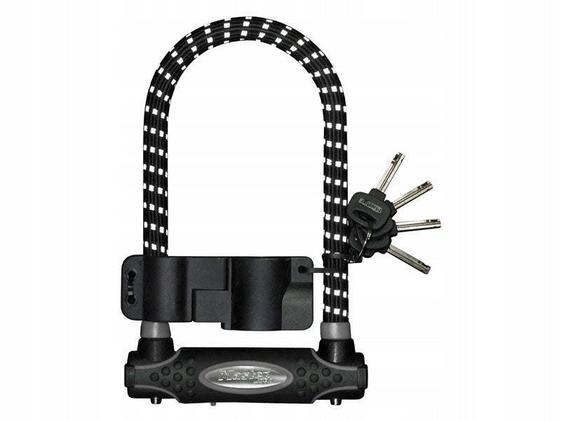 U-lock hardened steel REFLECTIVE Masterlock 8195 for bicycle Color black