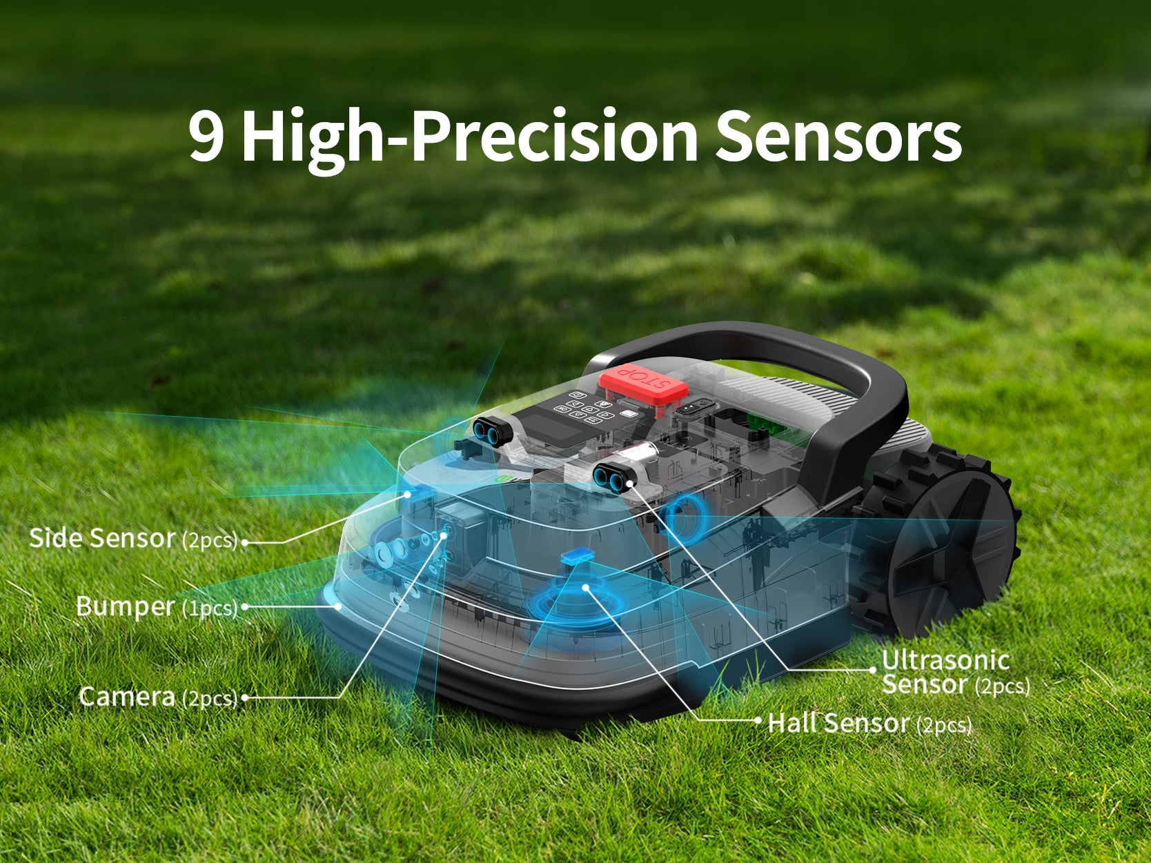 UBHOME M10 Robot Lawn Mower Automatic Lawn Mower Cordless Model M10 Robot Mowers