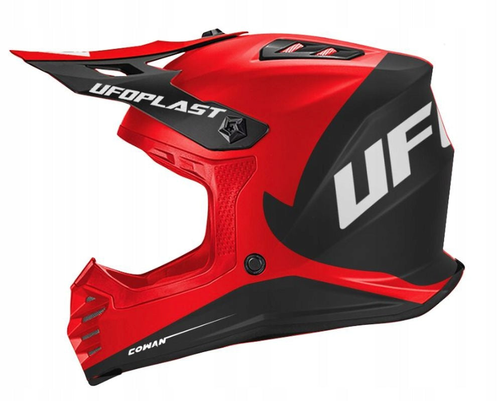 UFO CHILDREN'S KOREY CROSS HELMET / JUNIOR / KID RED/BLACK S ECE 22R06