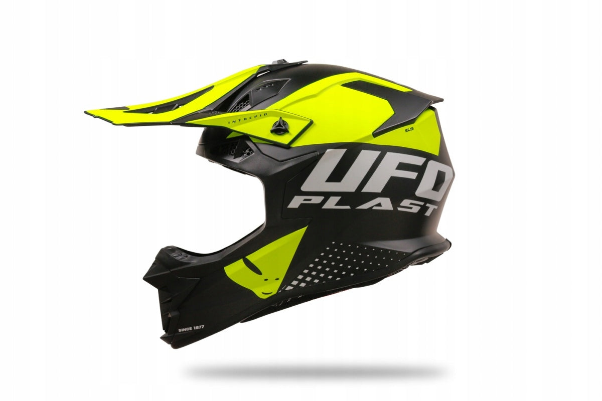 UFO MOTOCROSS / ENDURO HELMET INTREPID BLACK YELLOW NEON SIZE M EAN (GTIN) 8052135176848