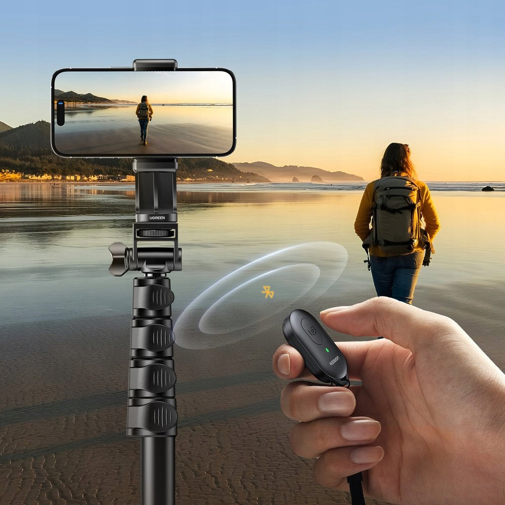 UGREEN SELFIE STICK ADJUSTABLE PORTABLE TRIPOD WITH BLUETOOTH REMOTE CONTROL 1,8M Manufacturer code 15609