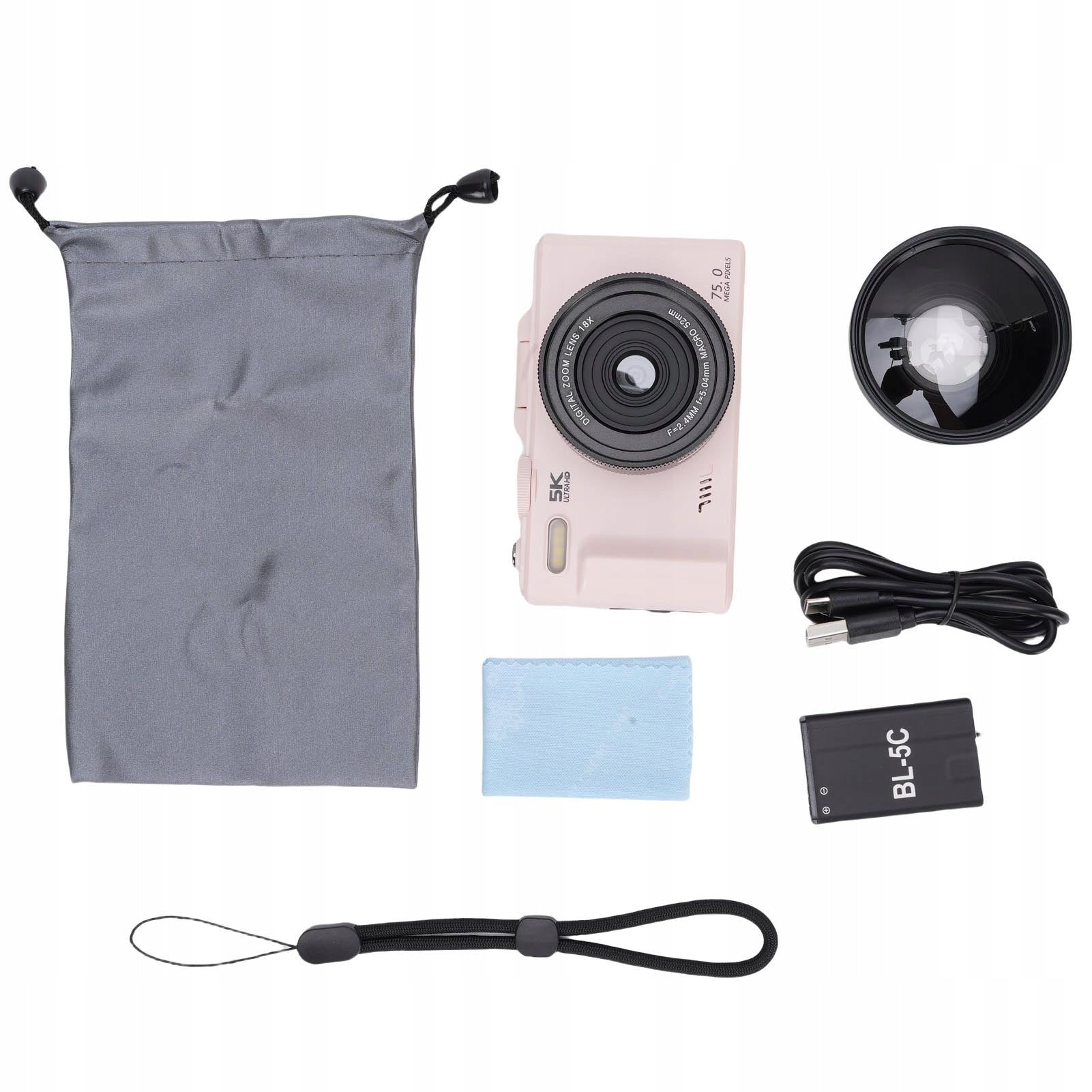 UHD 5K 75MP DIGITAL CAMERA WITH 18X DIGITAL ZOOM Brand no brand