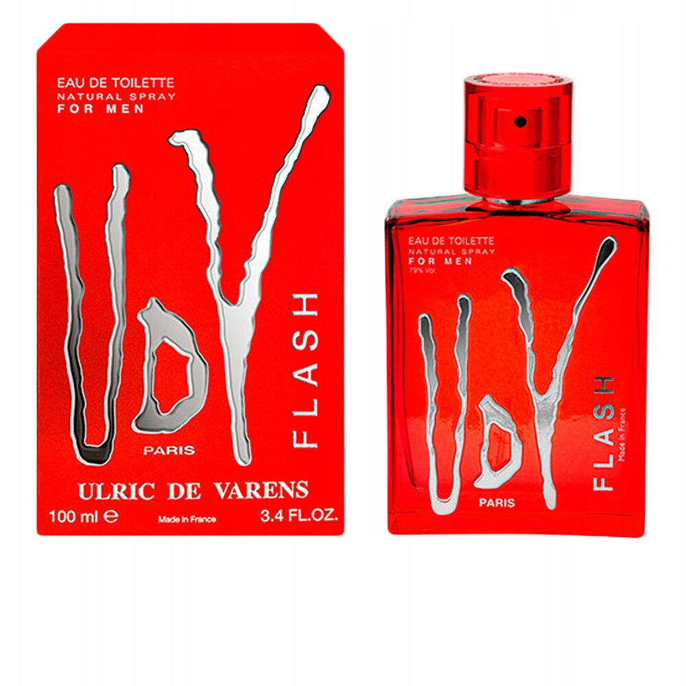 ULRIC DE VARENS FLASH FOR HIM - EAU DE TOILETTE - VOLUME: 100 ML Packaging status original