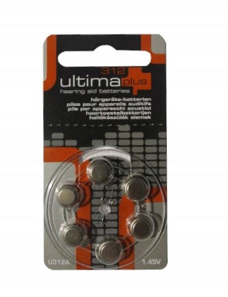 ULTIMA PLUS 312 BATTERIES FOR HEARING AIDS 30 pcs Manufacturer code Medivon AS-125