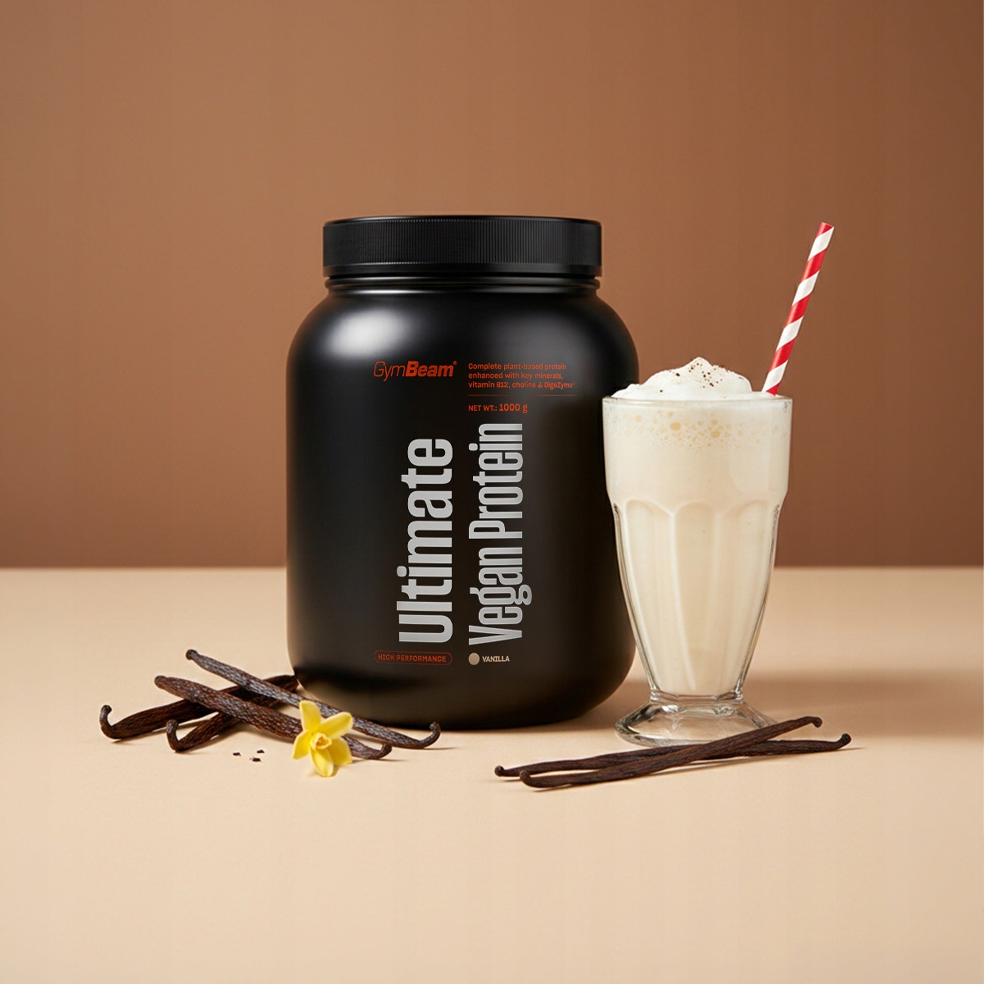 ULTIMATE VEGAN PROTEIN VEGAN GLUTEN FREE VANILLA 1000 g GymBeam Expiration date not specified