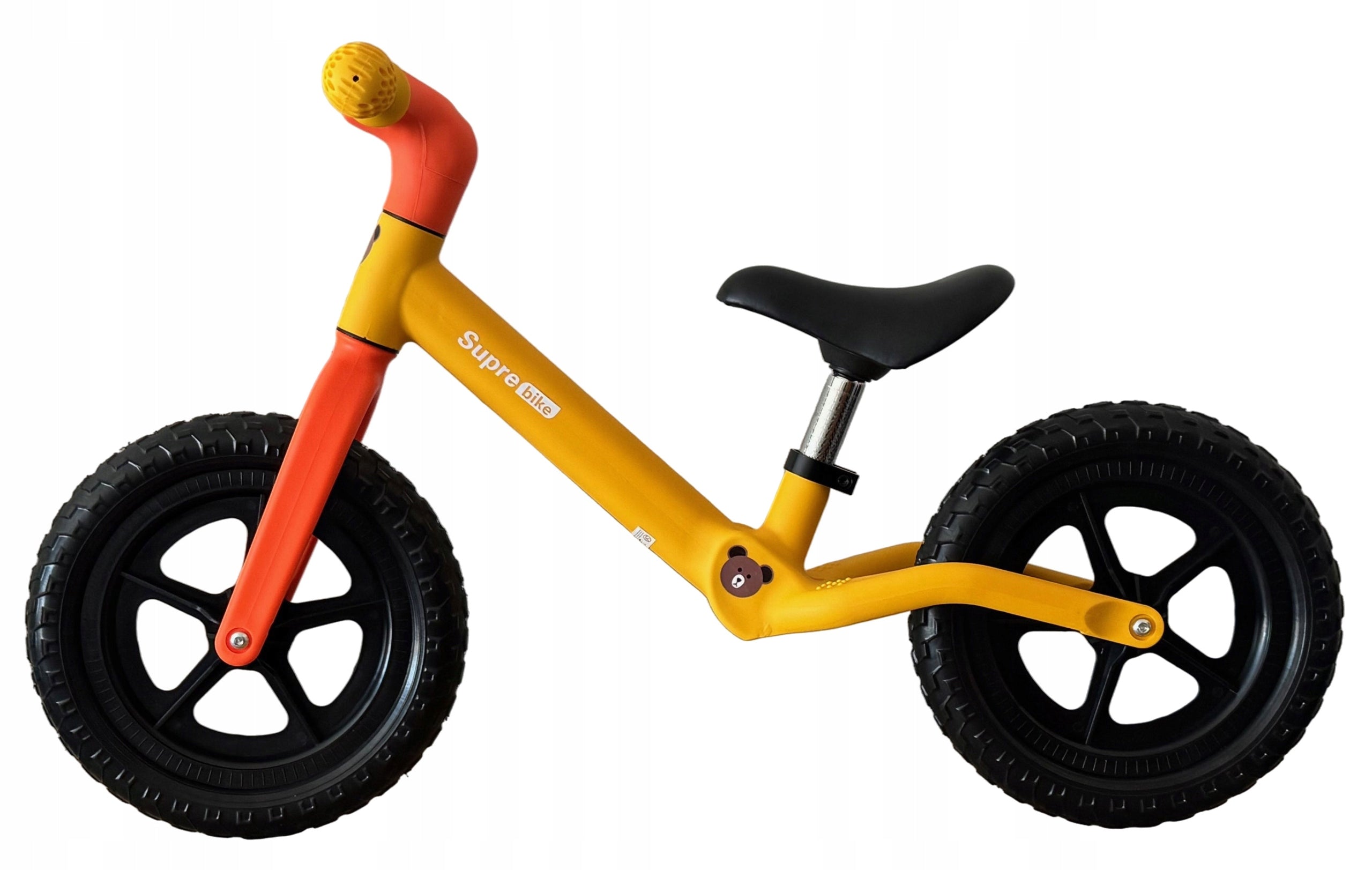 ULTRA LIGHT BALANCE BIKE FOAM WHEELS FRAME NYLON YELLOW Brand bemi trike