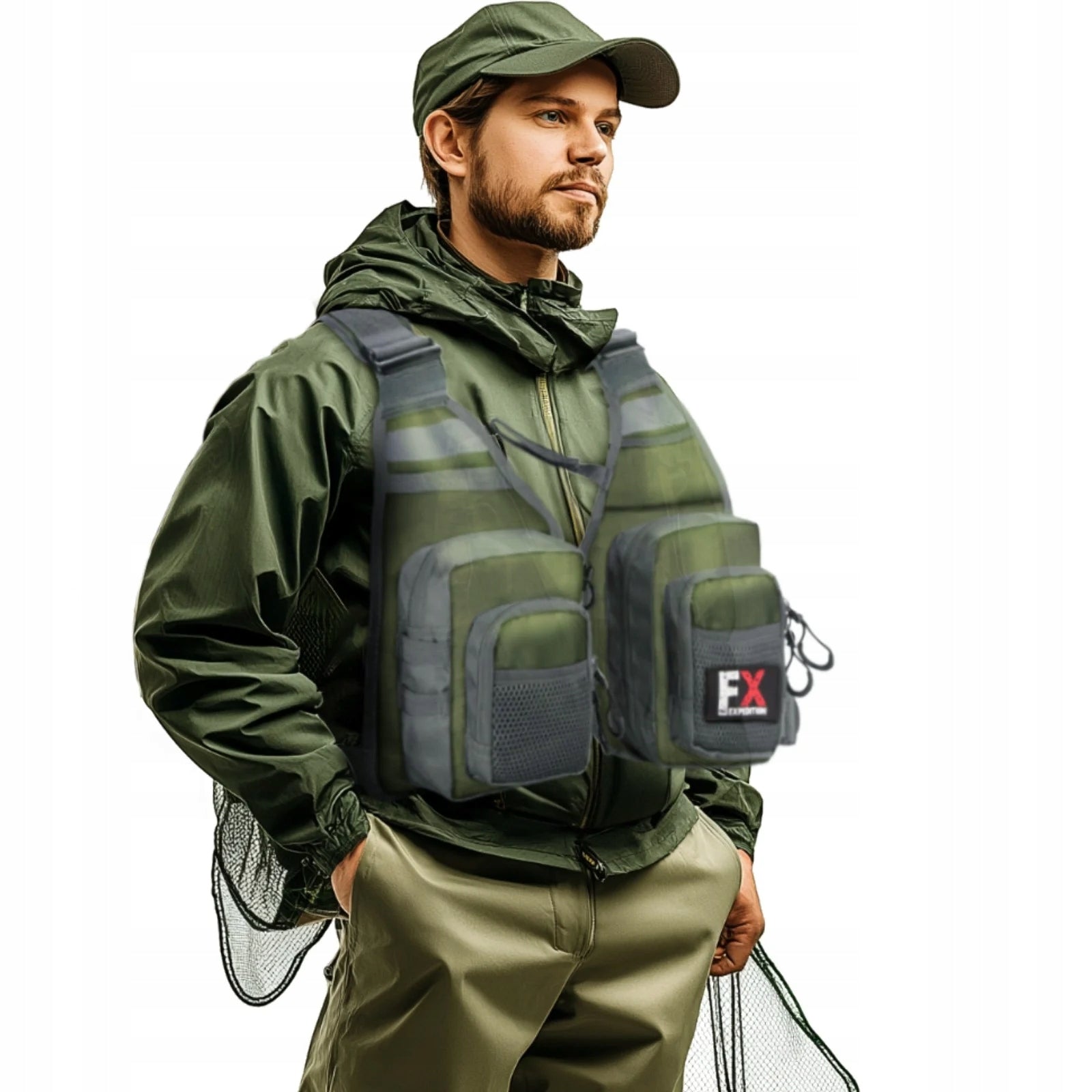 ULTRA-LIGHT MILITARY FISHING VEST WITH VENTILATION AND MULTIPLE POCKETS
