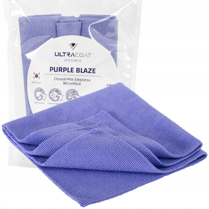 ULTRACOAT 40x40cm 2x PURPLE BLAZE SOFT DELICATE SEAMLESS MICROFIBERS