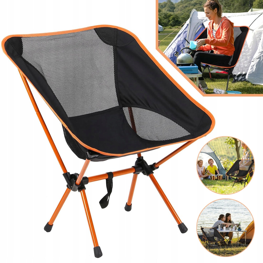 ULTRALIGHT CAMPING CHAIR, PORTABLE FOLDING CAMPING CHAIR