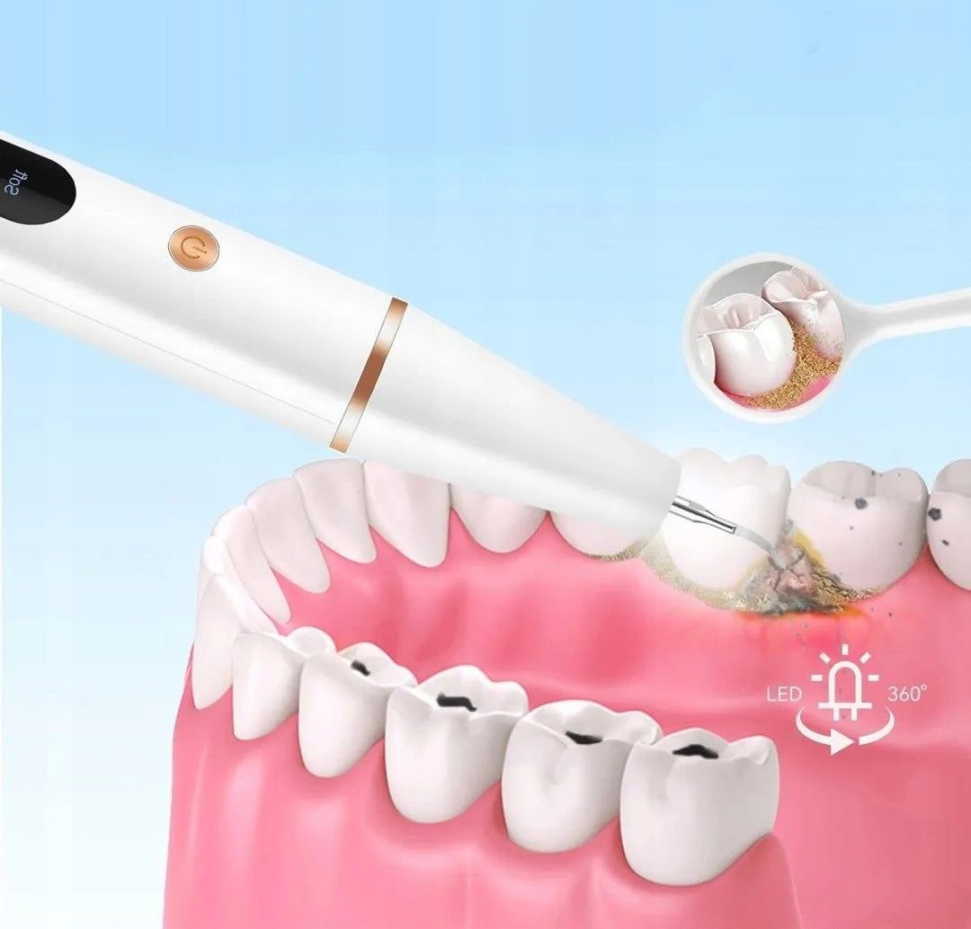 ULTRASONIC DENTAL SCALER FOR TEETH STRONG LIMESCALE REMOVAL LED USB Packaging status original