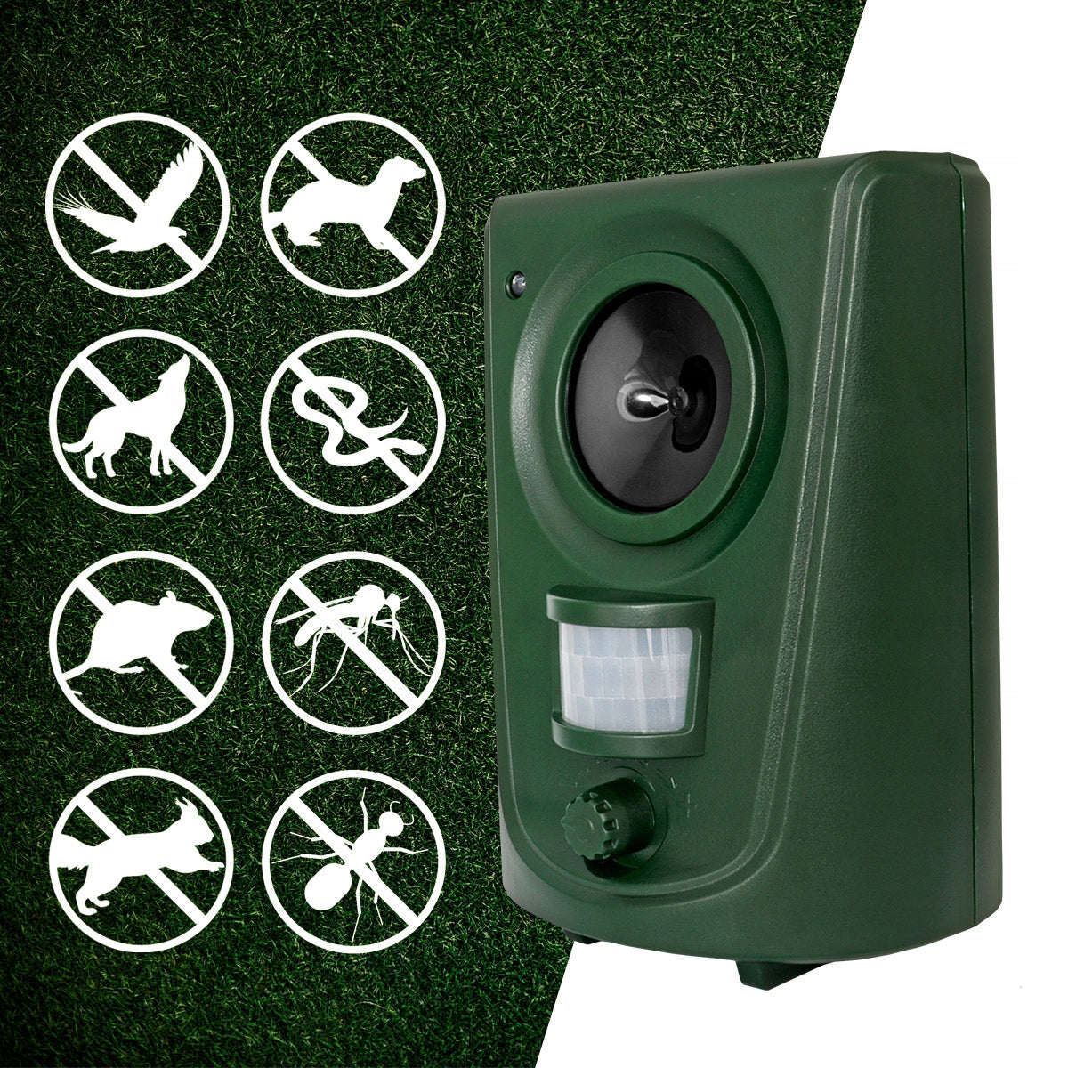 ULTRASONIC REPELLENT OF RODENT ANIMALS CATS WILD BIRD FOXES Packaging status original