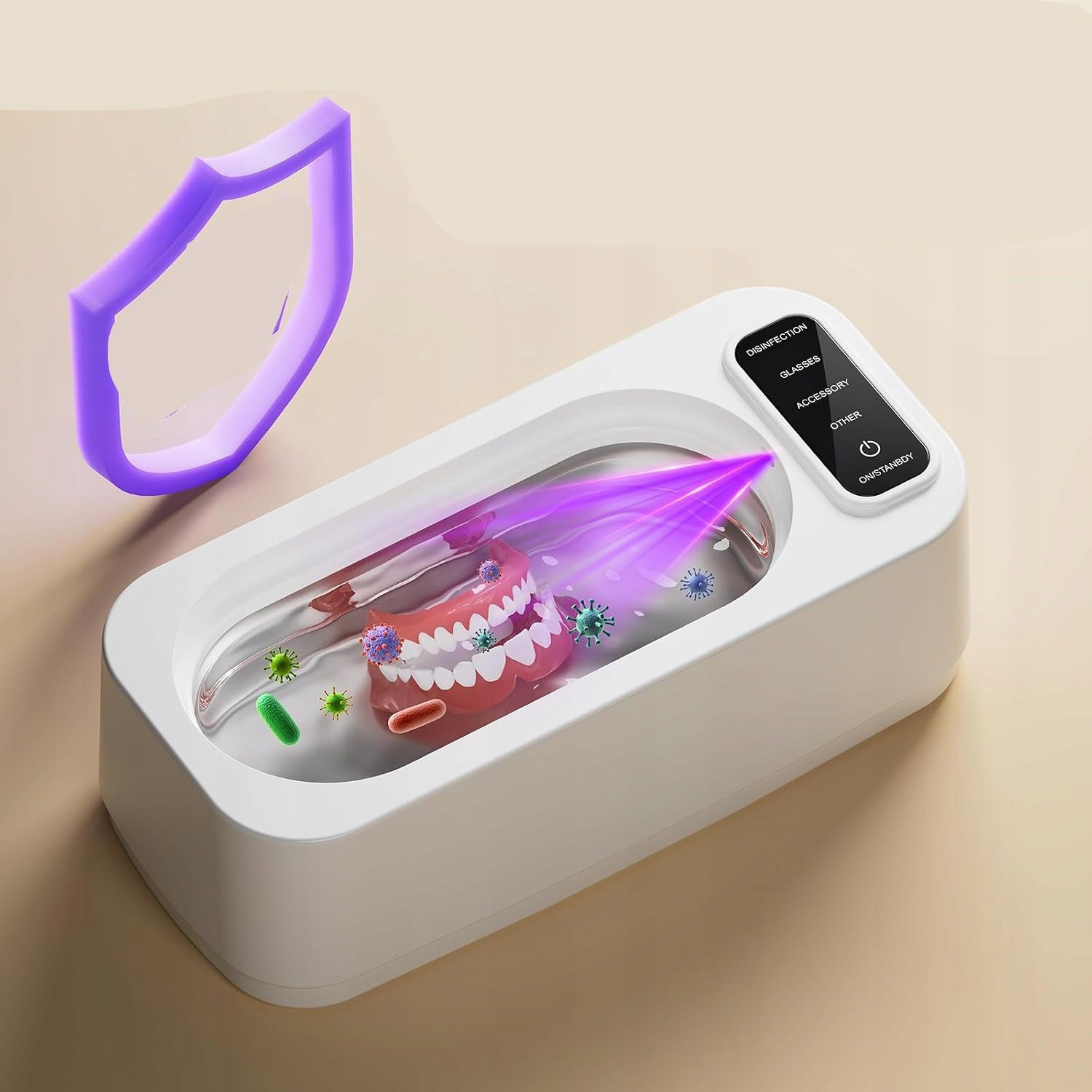 ULTRASONIC WASHER PROSTHESIS UV STERILIZER FOR JEWELRY GLASSES CLOCKS Product weight with unit packaging 0.6 kg
