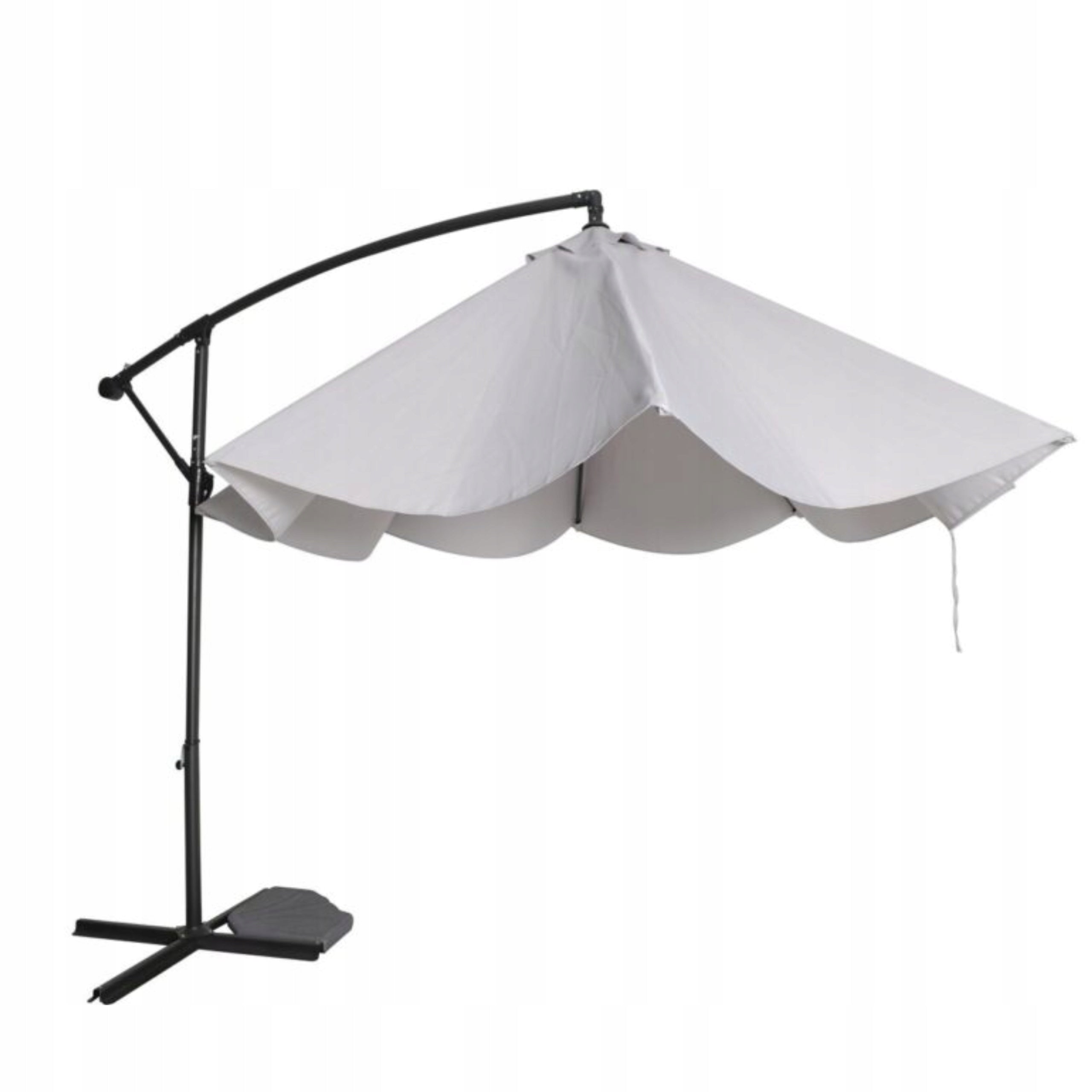 UMBRELLA large GARDEN FOLDING SIDE WITH boom GREY 3m HIT FLORIDA EAN (GTIN) 5905529997396