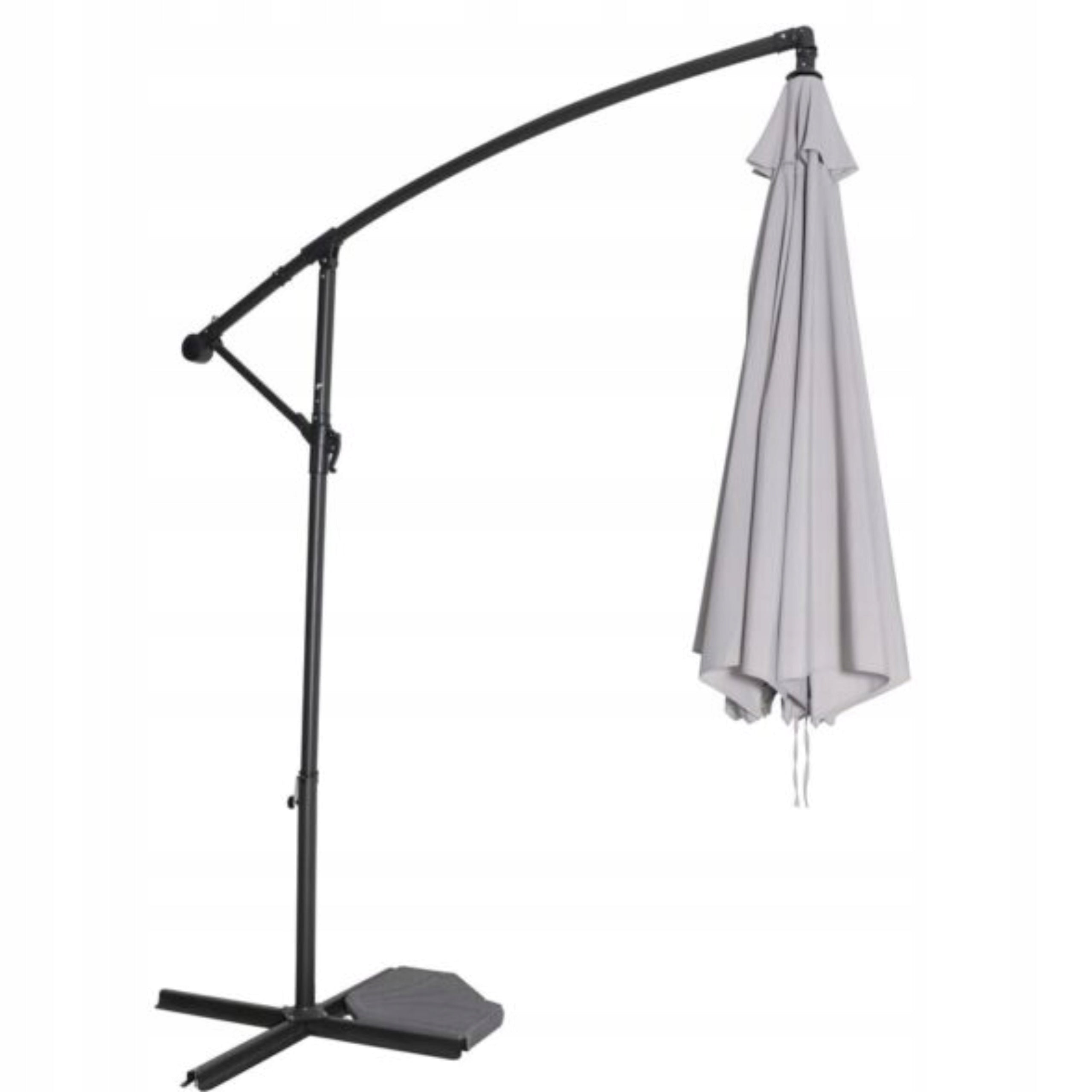UMBRELLA large GARDEN FOLDING SIDE WITH boom GREY 3m HIT FLORIDA Manufacturer code 005819