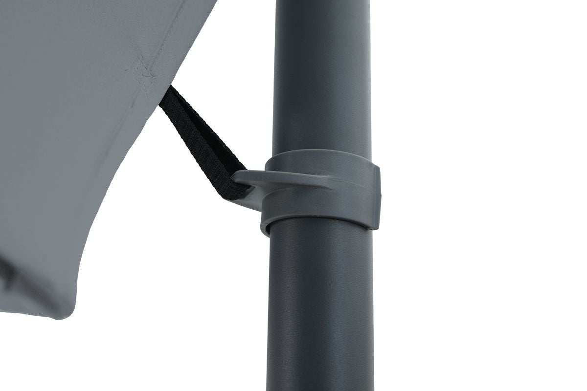 UMBRELLA large GARDEN FOLDING SIDE WITH boom GREY 3m HIT FLORIDA Product height 270 cm