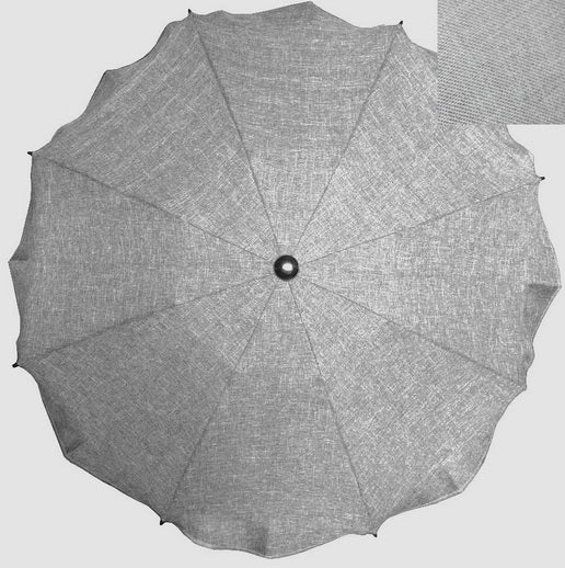 UMBRELLAS FOR EVERY STROLLER - LINEN MATERIAL, MELANGE - made in Poland