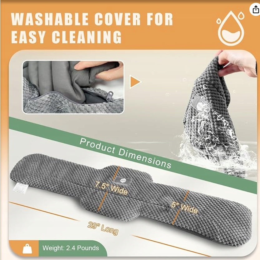 UNCN Microwave Neck Heater, Wide Heat Therapy Grey