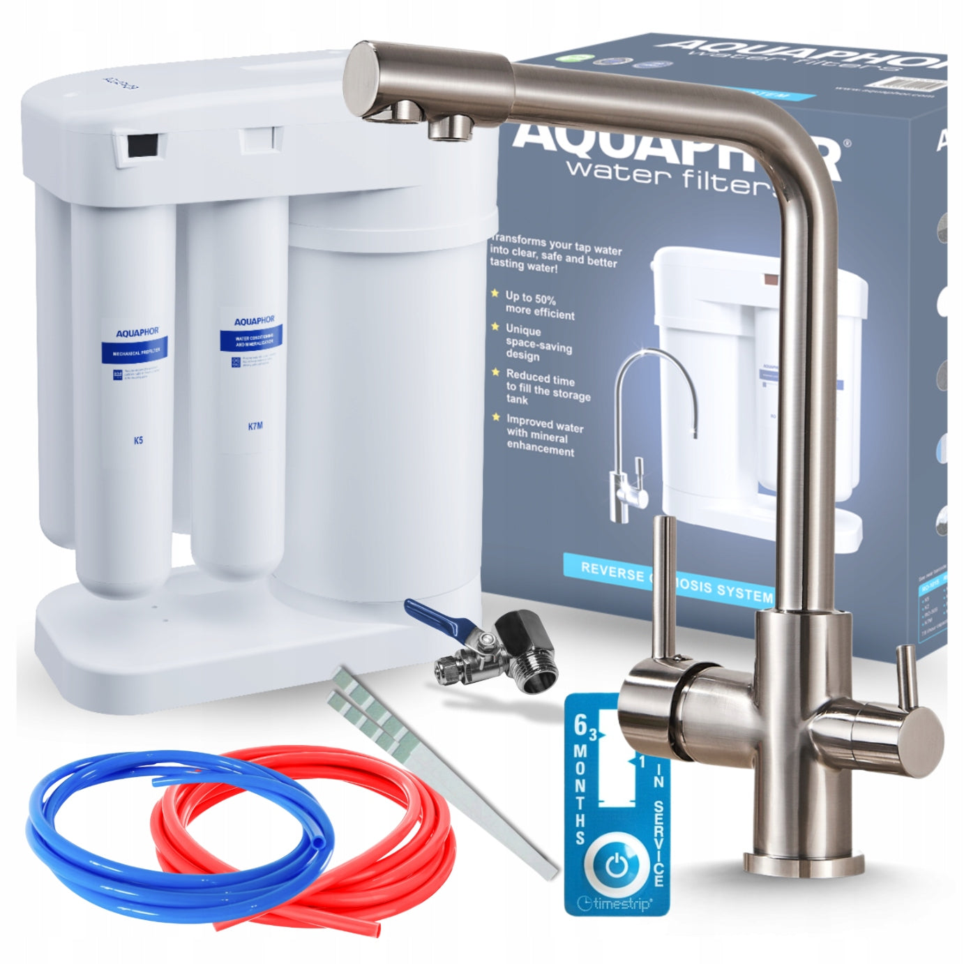 UNDER-SINK FILTER WATER FILTER KIT AQUAPHOR WITH BATTERY PZH
