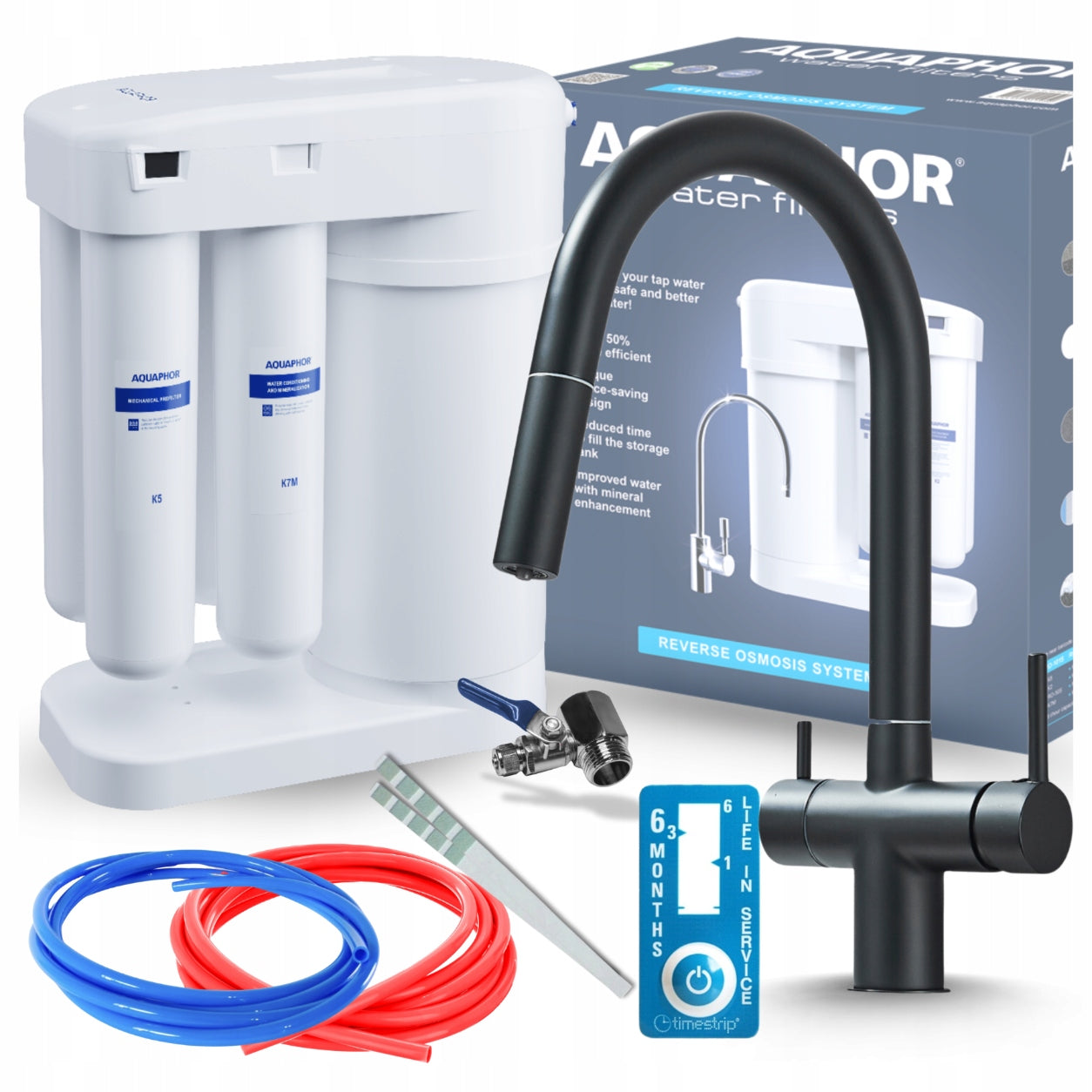 UNDER-SINK FILTER WATER FILTER KIT AQUAPHOR WITH BATTERY PZH