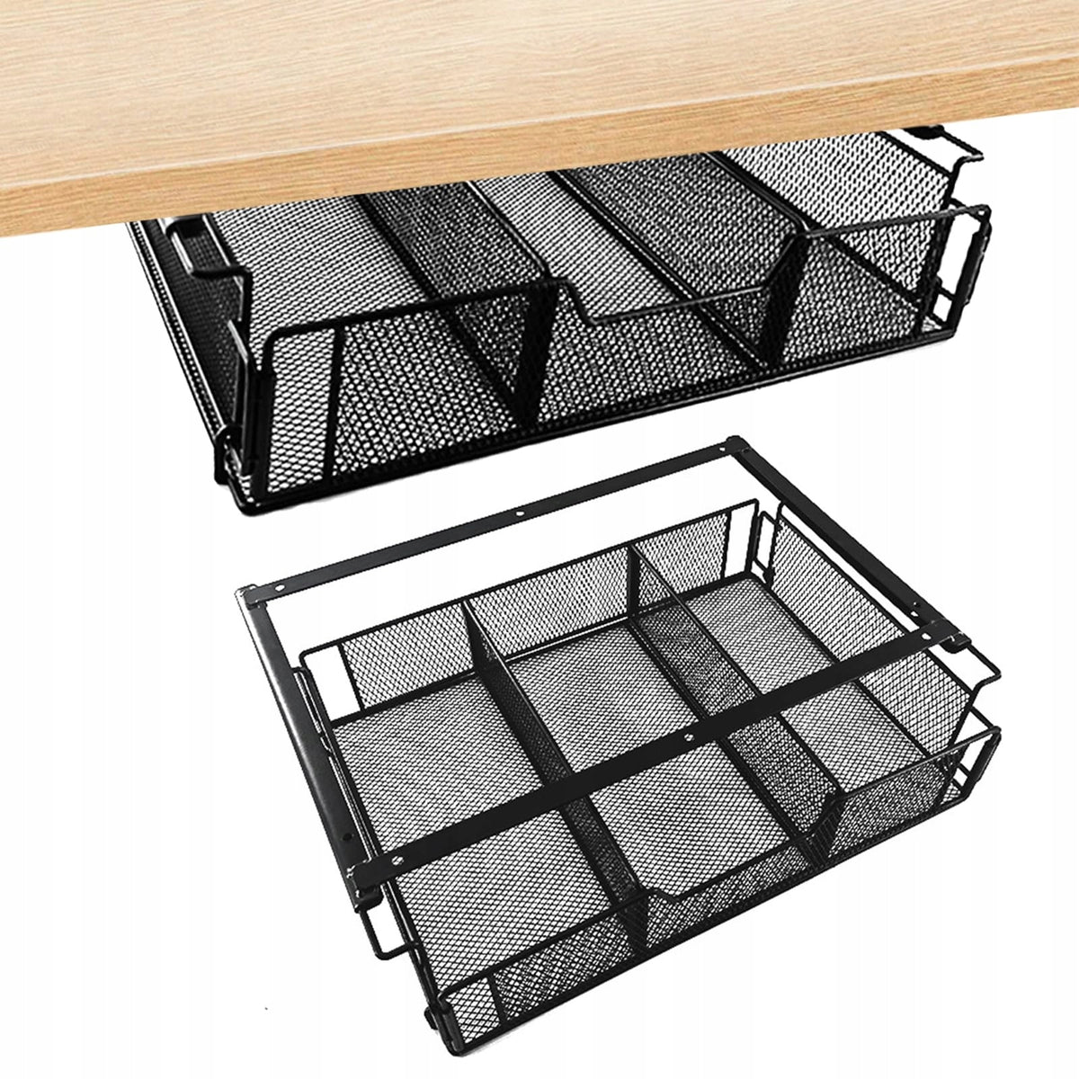 UNDERCOUNTER DRAWER DESK HOLDER HIDDEN DRAWER, 6,5 X 23,5 X 8,2 CM Packaging status original