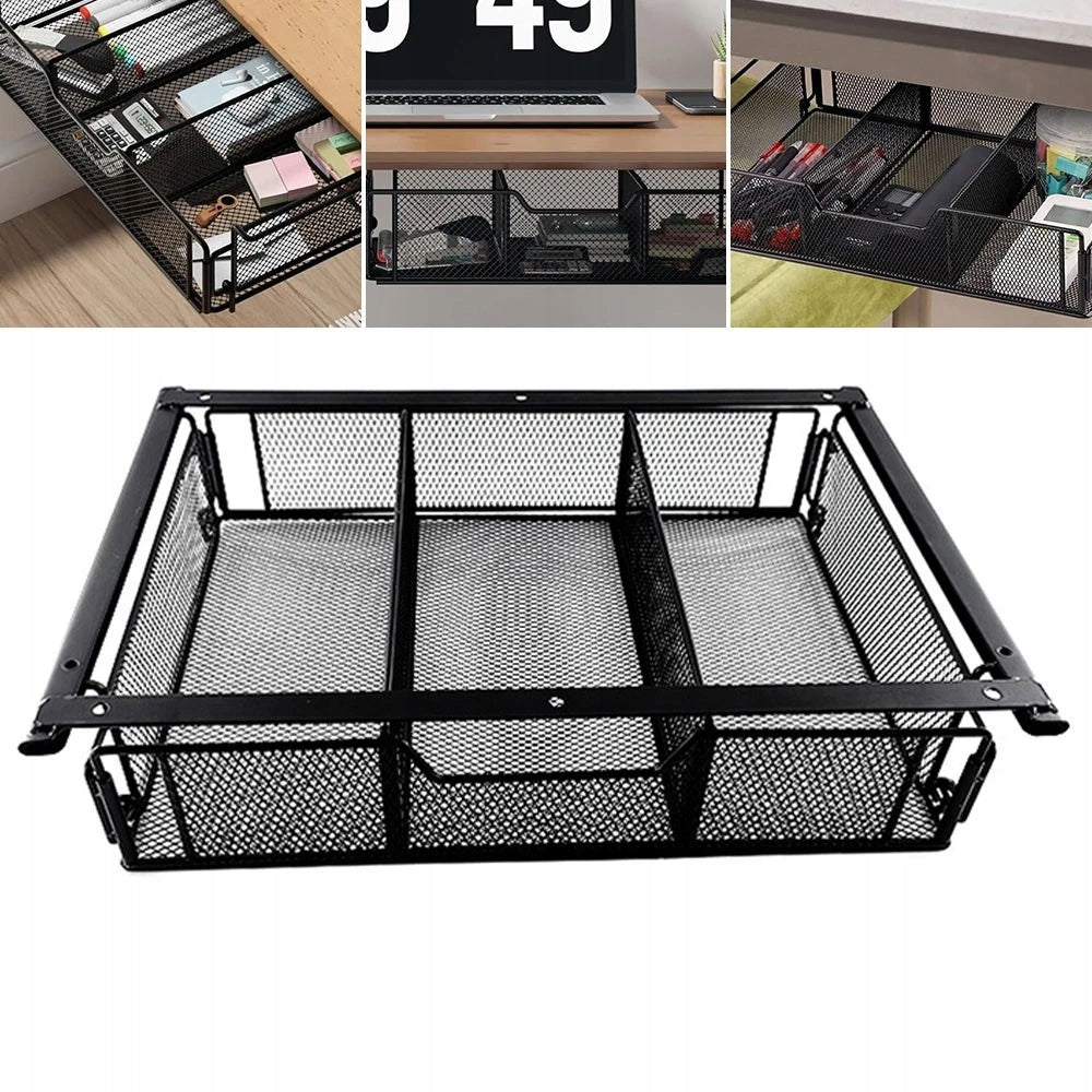 UNDERCOUNTER DRAWER DESK HOLDER HIDDEN DRAWER, 6,5 X 23,5 X 8,2 CM