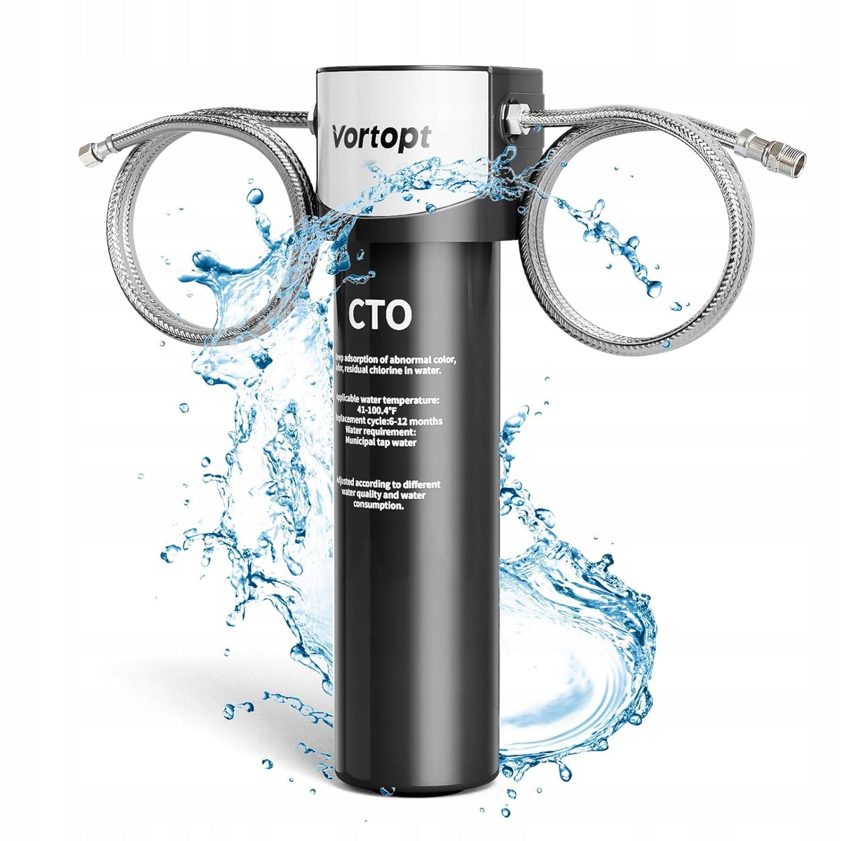 UNDERSINK WATER FILTER Vortopt CTO NSF/ANSI 42 filtration 70000l Brand no brand