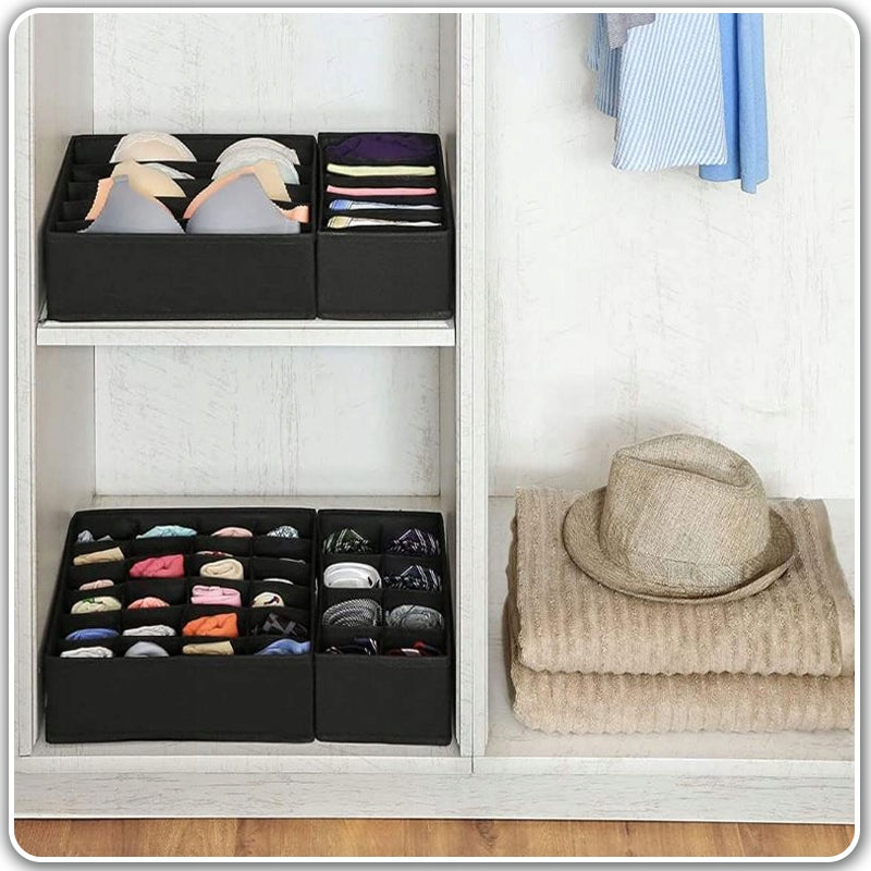 UNDERWEAR DRAWER ORGANIZER SOCKS FOR CLOSET SET 4IN1 Kind drawer organizer