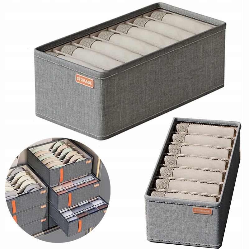 UNDERWEAR ORGANIZER PARTITION SOCKS FOR DRAWER CLOSET 7 COMPARTMENTS