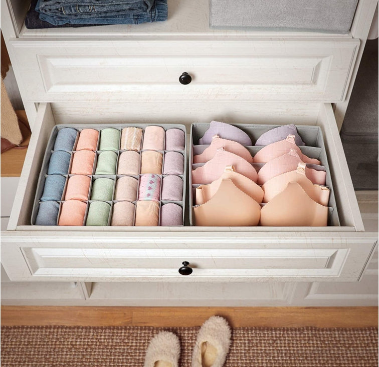 UNDERWEAR ORGANIZER SOCKS CLOTHES FOR CLOSET DRAWER SET OF 4 EAN (GTIN) 5905214419059